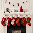 Snowman in Lights Felt Stocking