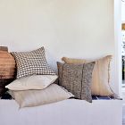 Textured Fringe Pillow Cover