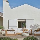 Outdoor Modern Block Fringe Pillow