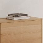 Rina Curved Oak Pedestal Sideboard (72")
