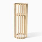 Slatted Wood Pedestal Plant Stands