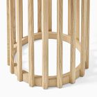 Slatted Wood Pedestal Plant Stands
