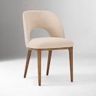 Chip & Dent: Boerum Dining Chair, Performance Chenille Tweed, Sand, Burnt Wax,