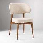 CHIP & DENT: Hyde Dining Chair, Deco Weave, Sand, Cool Walnut