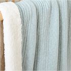 Cozy Jersey Linear Cloud Baby Blanket