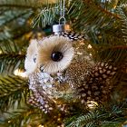 Owl Glass Ball Ornament