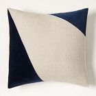 Cotton Linen &amp; Velvet Corners Pillow Cover