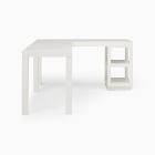 Parsons L-Shaped Desk &amp; Open Storage Set