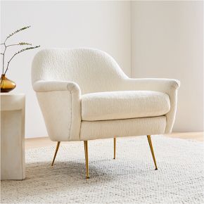Phoebe Chair Metal Legs West Elm