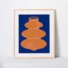 Kate Arends Framed Print - Cobalt Vase