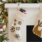 Felt MultiColour Snowflake Stocking