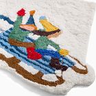 Holiday Sledding Bath Mat