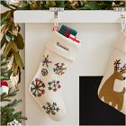 Felt MultiColour Snowflake Stocking