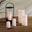 Indoor/Outdoor Wavy Edge Basic Candle - White