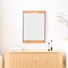 Industrial Wood Wall Mirror