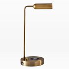 Linear Metal LED Wireless Charging &amp; USB Task Lamp