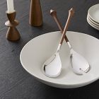 Tira Wood &amp; Metal Salad Servers (Set of 2)