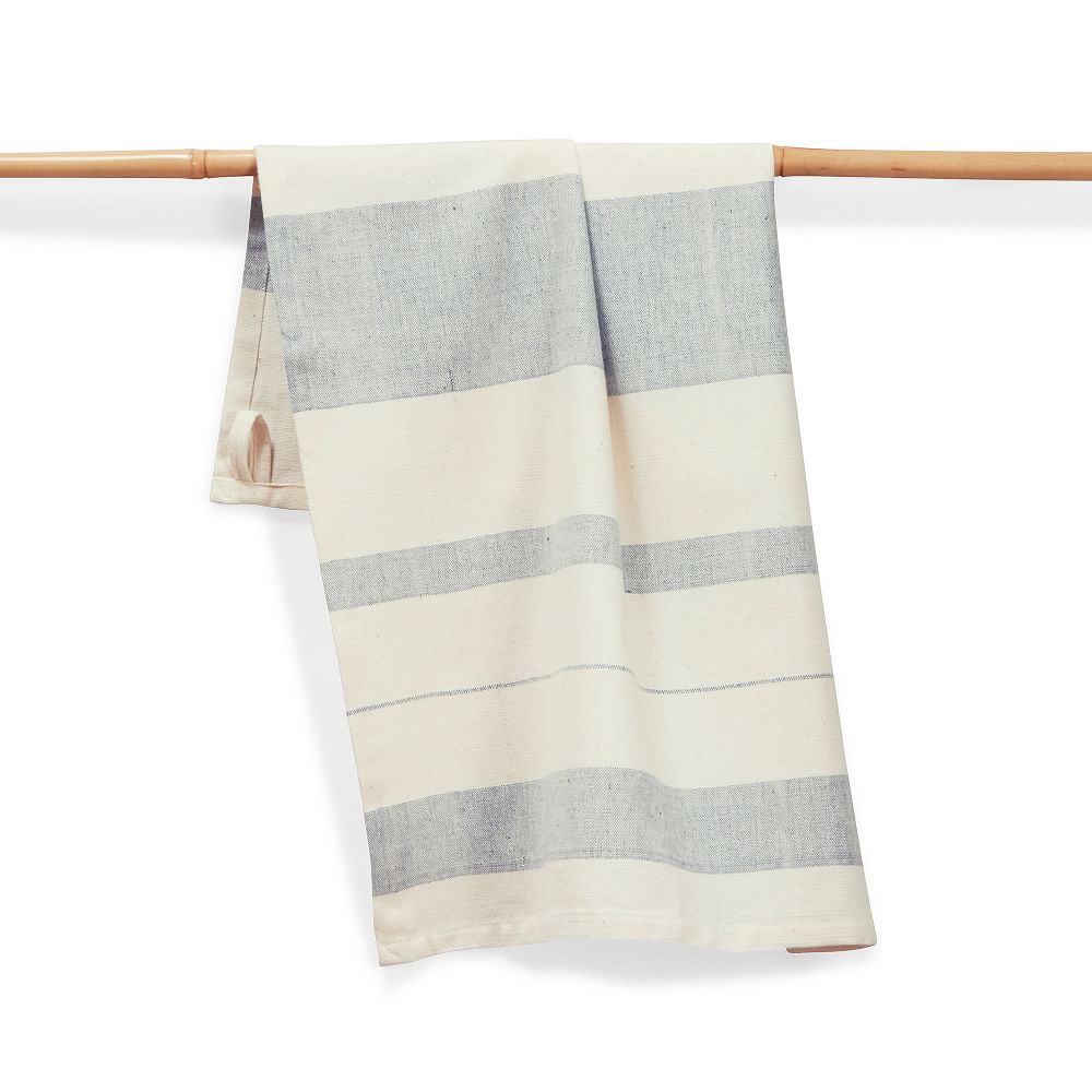Sustainable Threads Handwoven Striped Cotton Kitchen Towel (Set of 2)