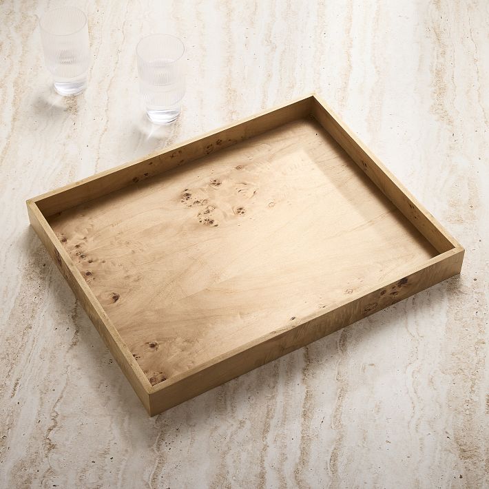 Large Eden Burled Wood Tray