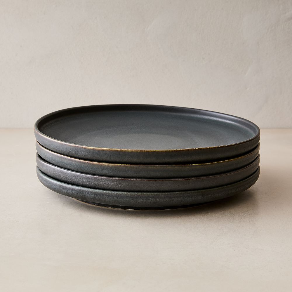 Kanto Stoneware Dinner Plate Sets (Black)