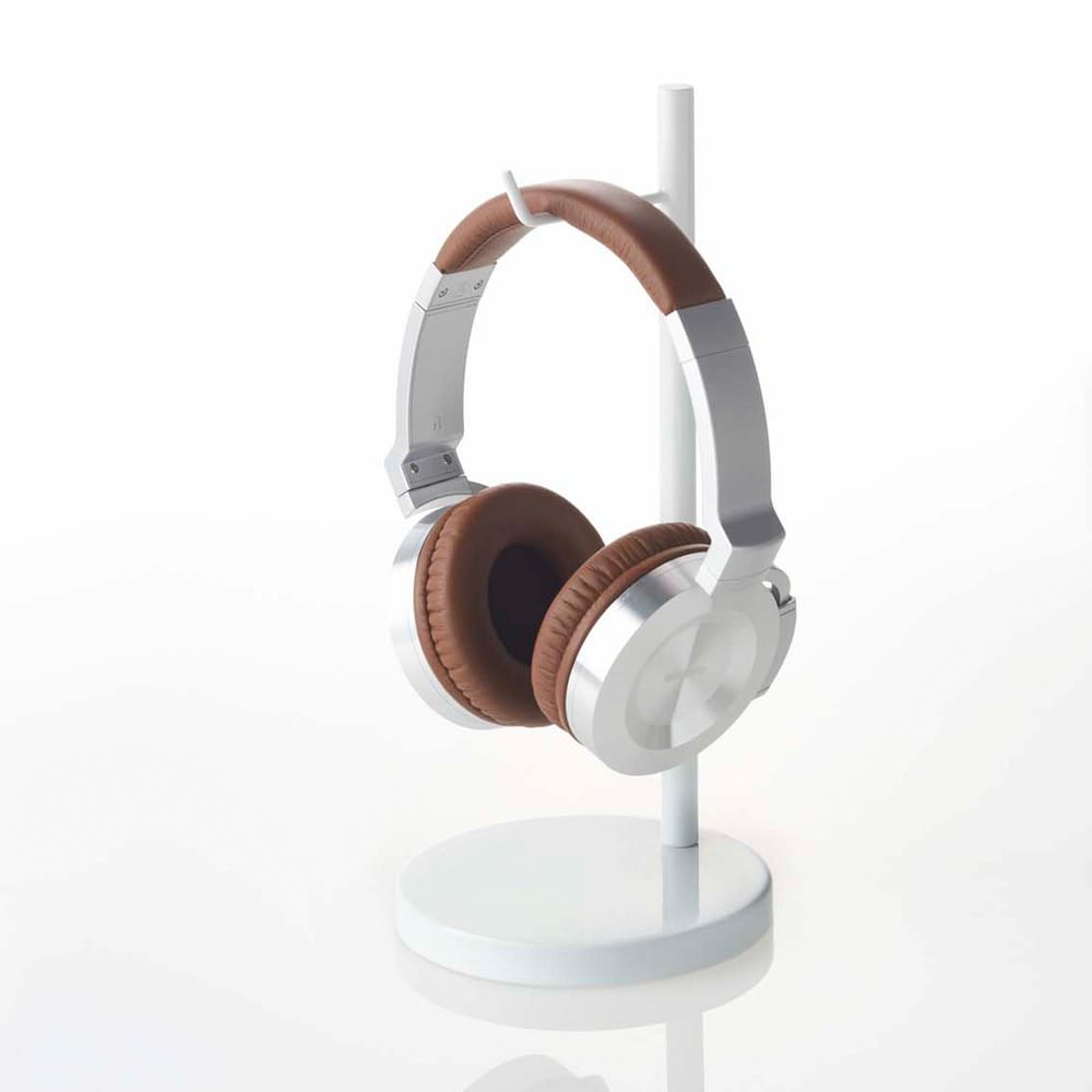 Yamazaki Round Headphone Stand - White