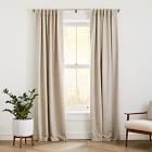 Open Box: Crossweave Curtain with Black Out Belgian Flax 48"x96"