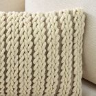 Chunky Cable Lumbar Pillow Cover