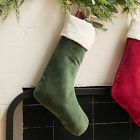 Open Box: Velvet Stockings, Medium 18"L - Green