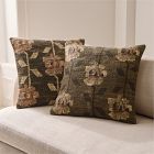Stamped Folk Floral Pillow Cover