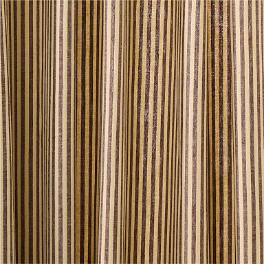 Pierce & Ward Cotton Linen Stripe Curtain