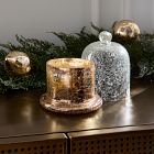 Bronze Shimmer Metallic Cloche Candles - Frozen Pine &amp; Cedarwood