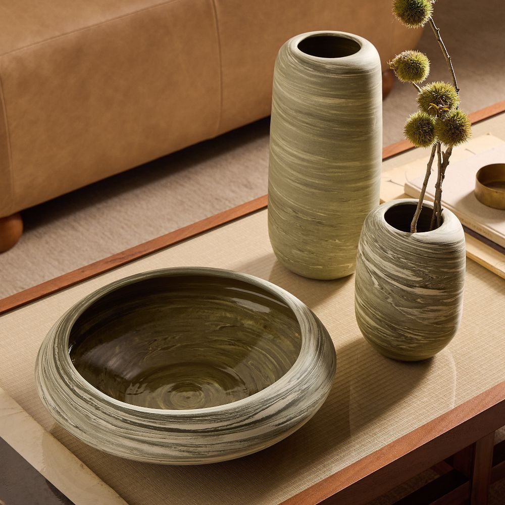 Ceramic Marbled Vases