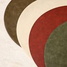 Easy-Care Round Faux Leather Placemats