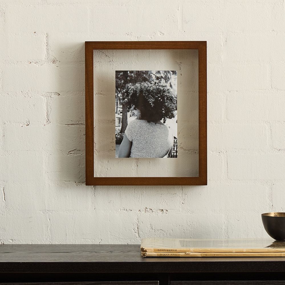 Floating Wood Gallery Frames - Walnut, Wood, 10x12, 3 pack