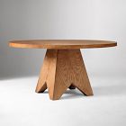 Pierce &amp; Ward Burl Wood Round Dining Table (60&quot;)
