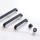 Reeded Drawer Hardware - Matte Black