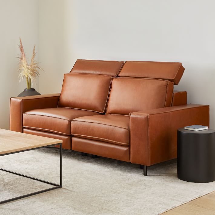 Axel Motion Reclining Leather Sofa - Stylish Comfort | West Elm