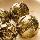 Medium Metal Botanical Mixed Ornaments (Set of 4)