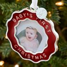 Baby's First Christmas Squiggle Frame Heirloom Ornament