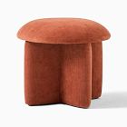 Open Box: Madeline Ottoman, Performance Distressed Velvet, Burnt Umber, CS