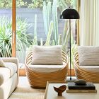 Minetta Rattan Swivel Chair