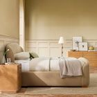 Pierce &amp; Ward Upholstered Sleigh Bed