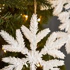 Fluffy Glitter Snowflake Ornament