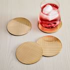 Linear Brass Coaster Sets