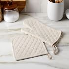 Cotton Canvas Oven Mitt &amp; Pot Holder Set