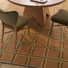 Pierce &amp; Ward Windowpane Check Handwoven Wool Rug