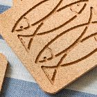 Sardine Cork Coaster Sets