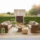 Sunburst Macrame Pouf