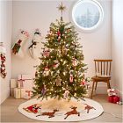 Felt Santa &amp; Sleigh Tree Skirt