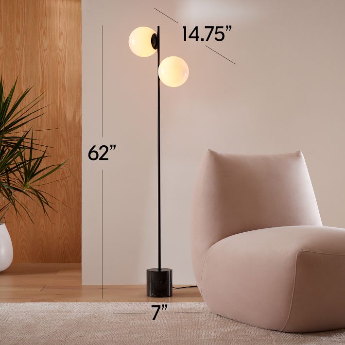 DOITOOL Floor Lamp Weighted Base 7.5 Inch Round Iron Counterweight Replacement For Table Lamps DIY Heavy Duty Lamp Holder For Home And Office